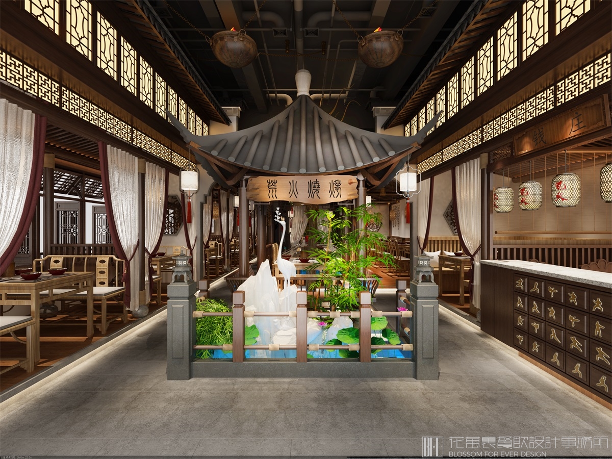 【深圳荒火】烧烤餐饮空间设计案例效果图9